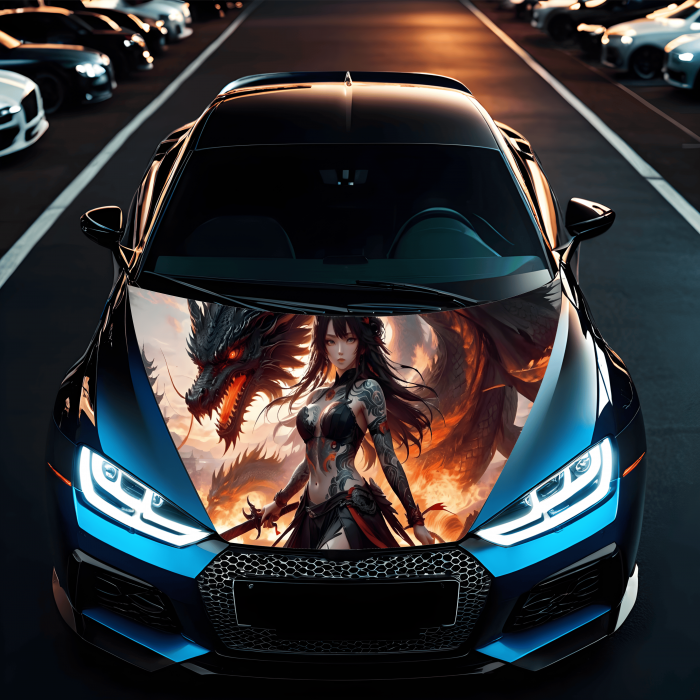 Folie Capota Auto "Hood Art" rezistenta la exterior, marime L (180 x 130cm) - Cod: AVX-CAPOTA-011L [1]