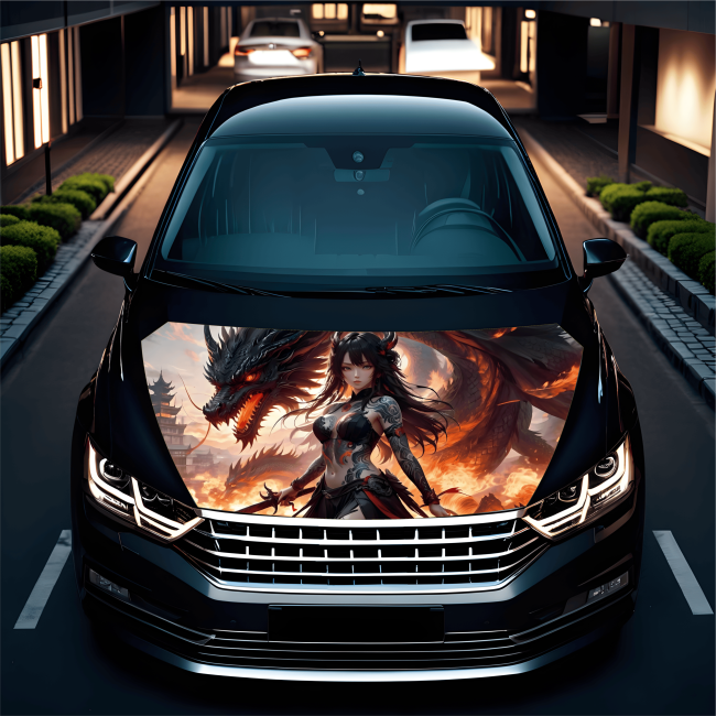 Folie Capota Auto "Hood Art" rezistenta la exterior, marime L (180 x 130cm) - Cod: AVX-CAPOTA-011L [4]