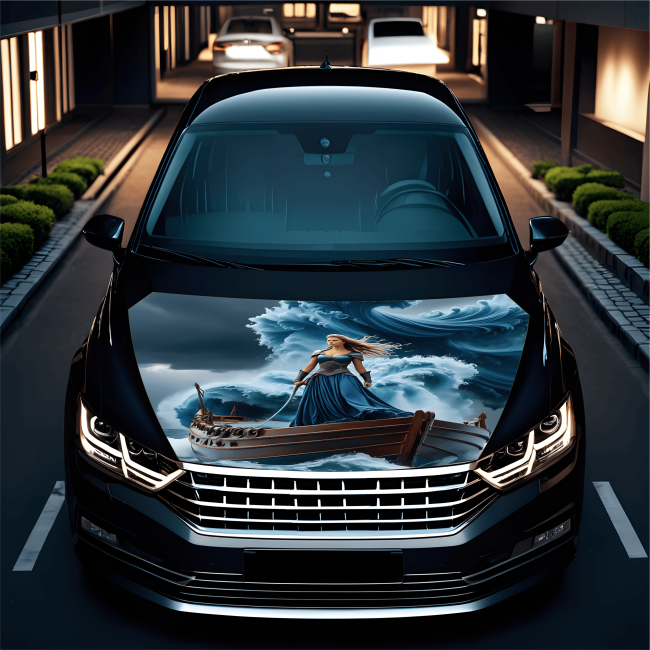 Folie Capota Auto "Hood Art" rezistenta la exterior, marime L (180 x 130cm) - Cod: AVX-CAPOTA-013L [4]