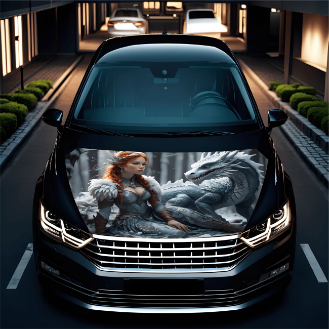 Folie Capota Auto "Hood Art" rezistenta la exterior, marime L (180 x 130cm) - Cod: AVX-CAPOTA-014L [4]
