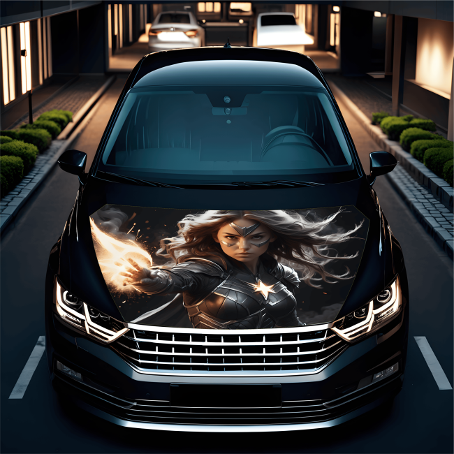 Folie Capota Auto "Hood Art" rezistenta la exterior, marime L (180 x 130cm) - Cod: AVX-CAPOTA-016L [4]
