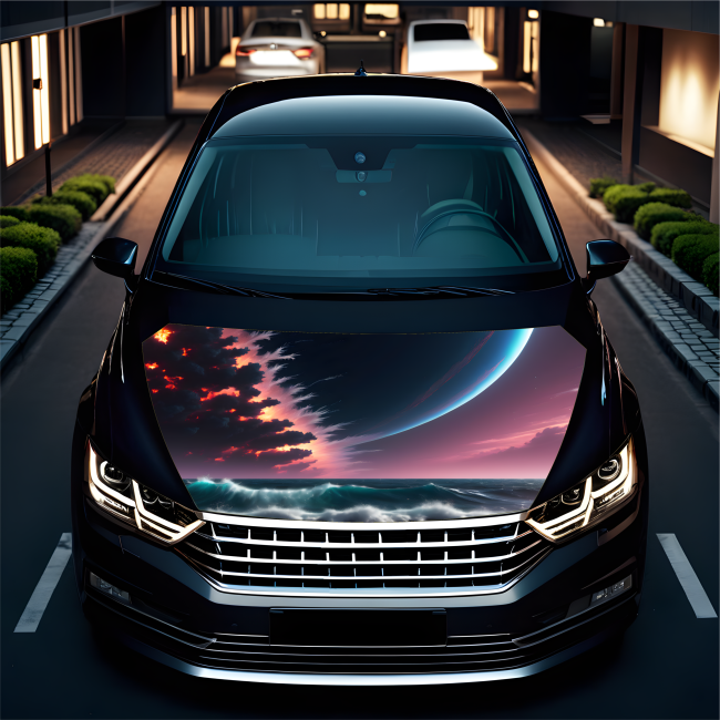 Folie Capota Auto "Hood Art" rezistenta la exterior, marime L (180 x 130cm) - Cod: AVX-CAPOTA-023L [4]