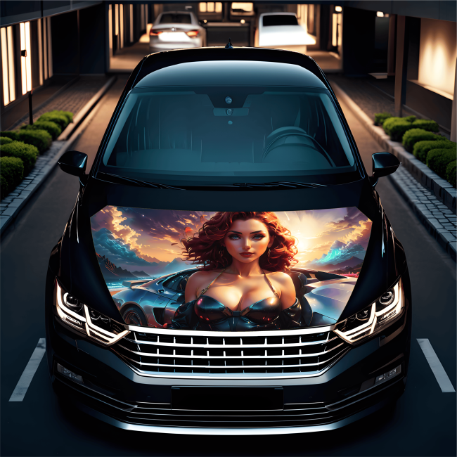 Folie Capota Auto "Hood Art" rezistenta la exterior, marime M (165 x 120cm) - Cod: AVX-CAPOTA-012M [4]