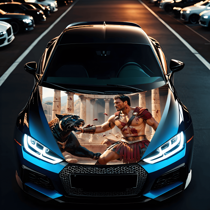 Folie Capota Auto "Hood Art" rezistenta la exterior, marime M (165 x 120cm) - Cod: AVX-CAPOTA-015M [1]