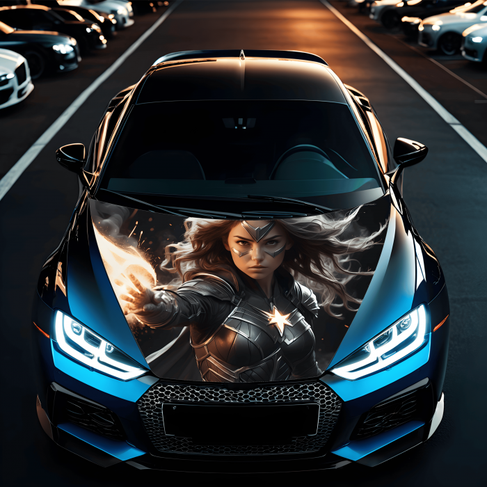 Folie Capota Auto "Hood Art" rezistenta la exterior, marime M (165 x 120cm) - Cod: AVX-CAPOTA-016M [1]