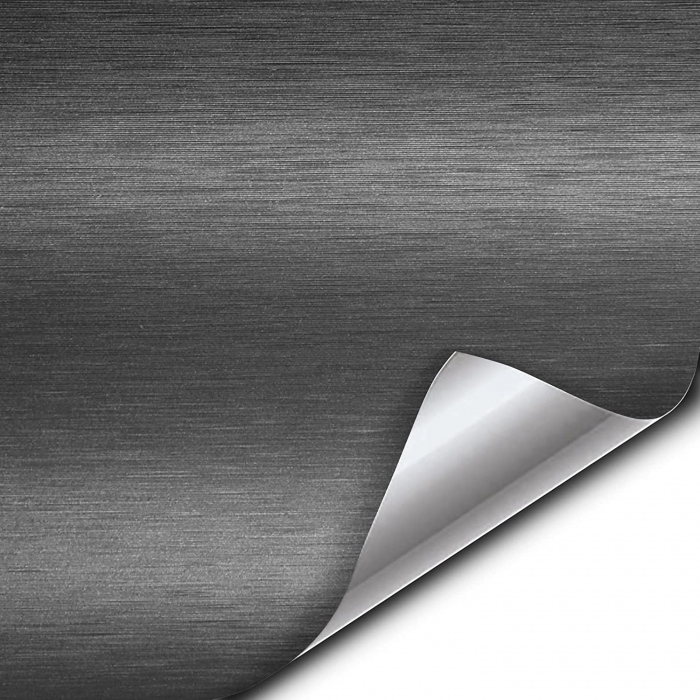 Folie colantare auto Aluminiu Polisat Antracit (1m x 1,52m) [3]