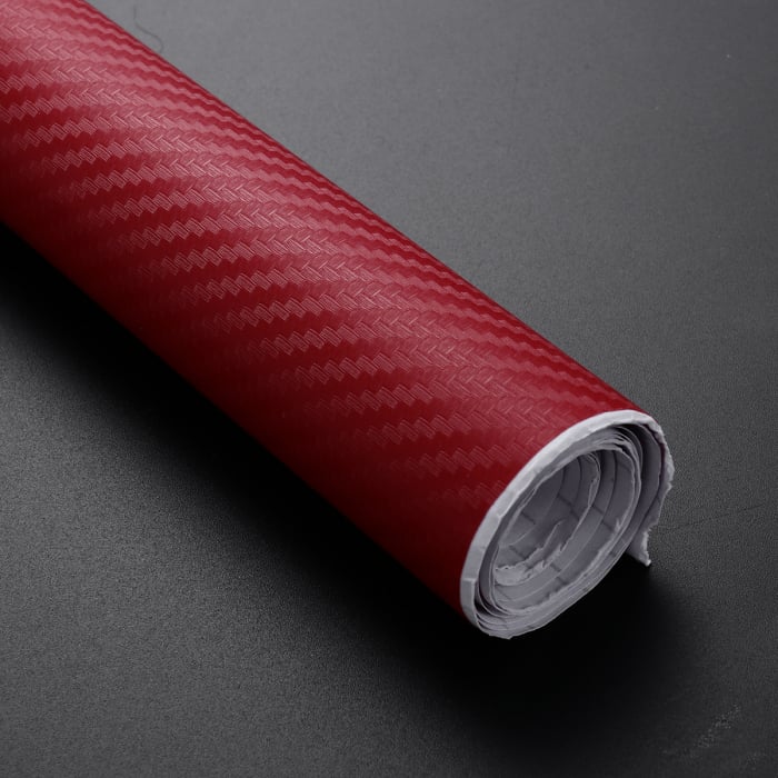 Folie colantare auto Carbon 3D - Rosu (3m x 1,27m) [3]
