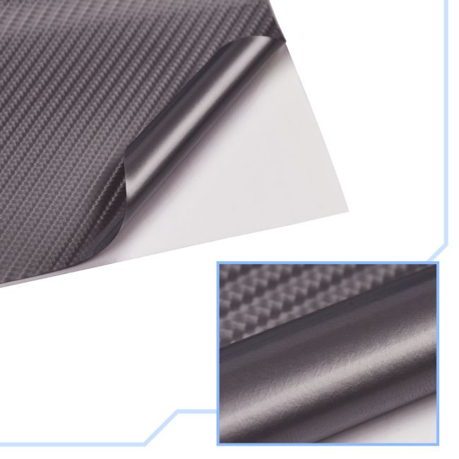 Folie colantare auto Carbon 5D Lacuit Argintiu (3,0m x 1,52m) [2]