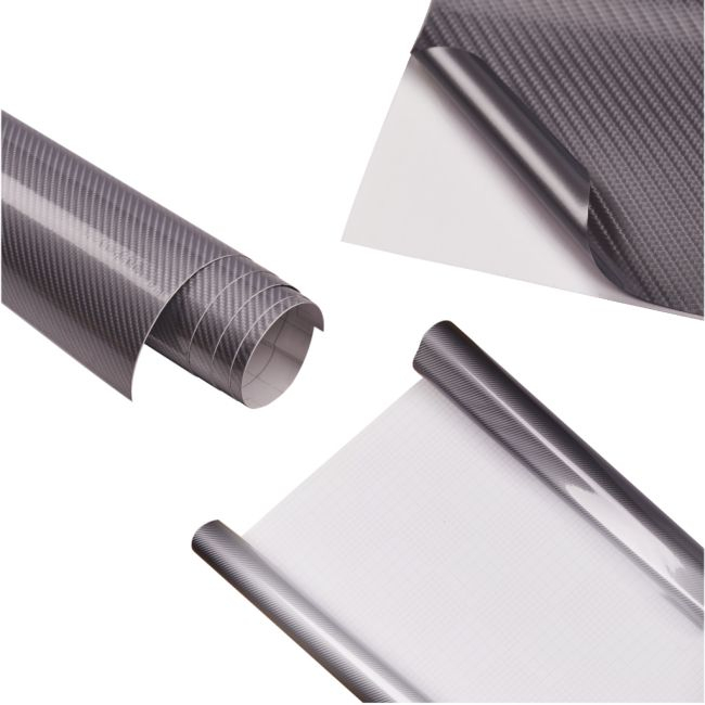 Folie colantare auto Carbon 5D Lacuit Argintiu (3,0m x 1,52m) [4]