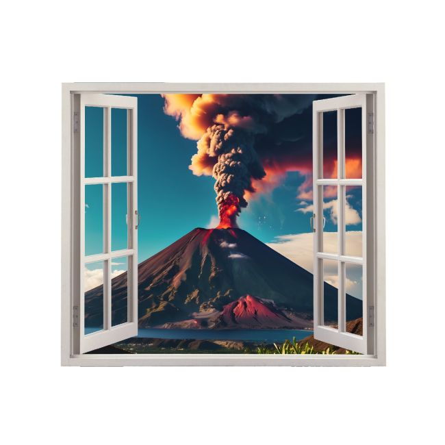 Folie imprimata color pentru decor perete locuinta, dimensiune 125 x 110cm, model: VIEW TO HAVEN 11 [2]