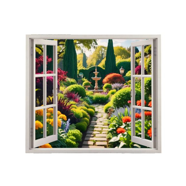 Folie imprimata color pentru decor perete locuinta, dimensiune 125 x 110cm, model: VIEW TO HAVEN 12 [2]