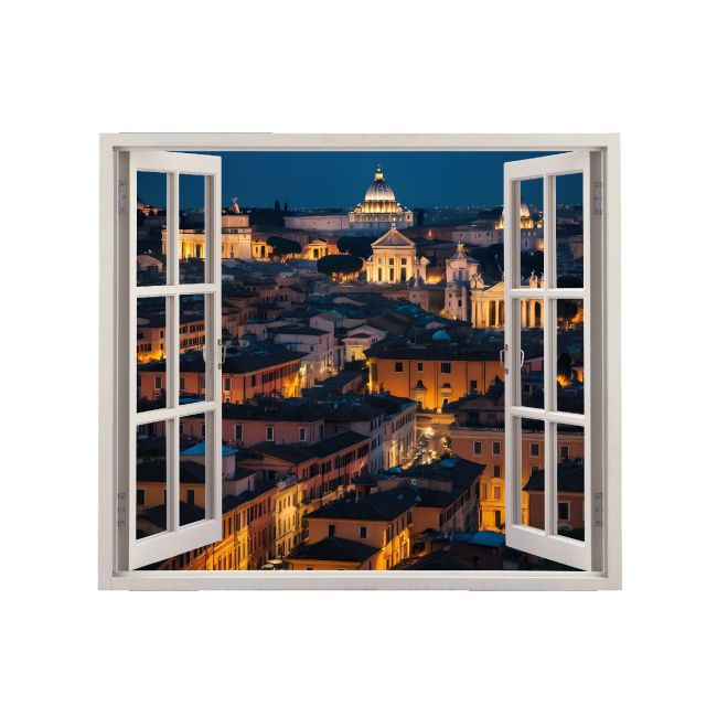 Folie imprimata color pentru decor perete locuinta, dimensiune 125 x 110cm, model: VIEW TO HAVEN 15 [2]