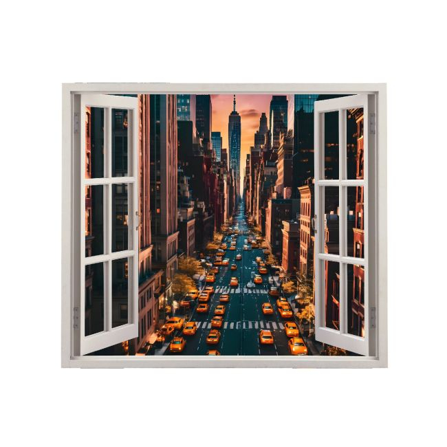 Folie imprimata color pentru decor perete locuinta, dimensiune 125 x 110cm, model: VIEW TO HAVEN 19 [2]