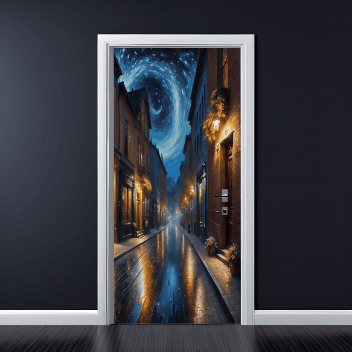 Folie imprimata color pentru decor Usa, dimensiune 200 x 90cm, model: AVX-DR30 [1]