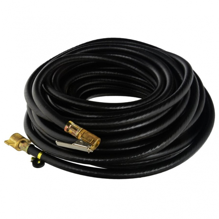 Furtun pneumatic pentru compresor cu conector si mufa de umflat roti, lungime 12m, destinat camioanelor si autoutilitarelor [1]