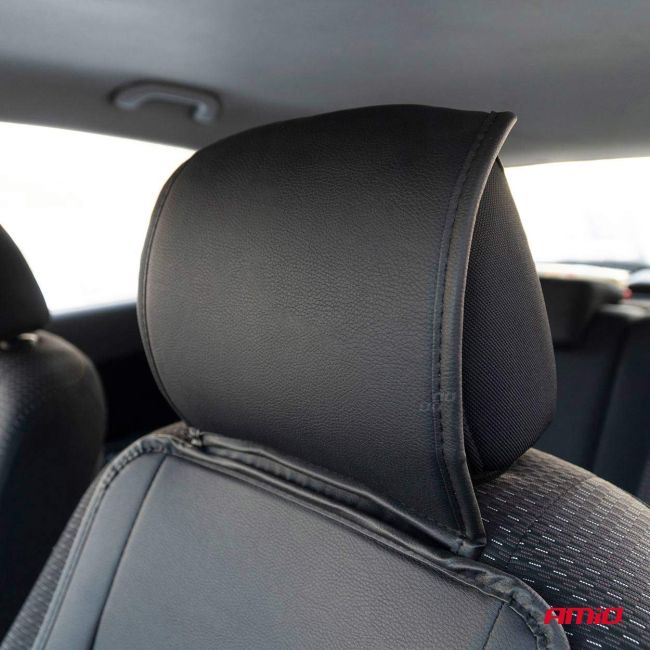 Husa scaun auto cu bile de masaj, suport lombar si tetiera, dimensiuni 147 x 68 cm, culoare Neagra [3]