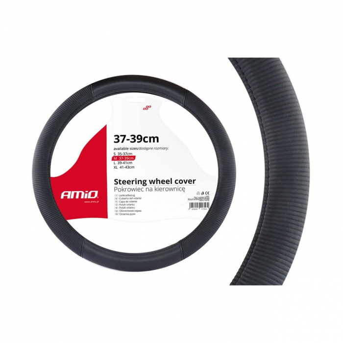 Husa volan neagra model Relax SWC-24-M (37-39cm) [2]