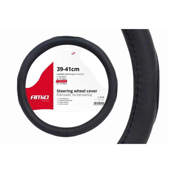 Husa volan neagra SWC-09-L (39-41cm) [2]