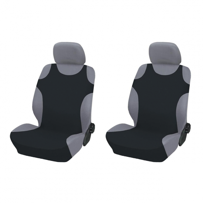 Huse auto tip maiou fata negru 2 buc [2]