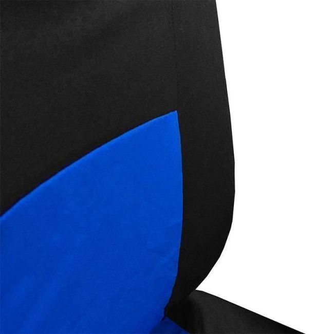 Huse Scaun Auto, 9 piese, universale, culoare Albastru-Negru [3]