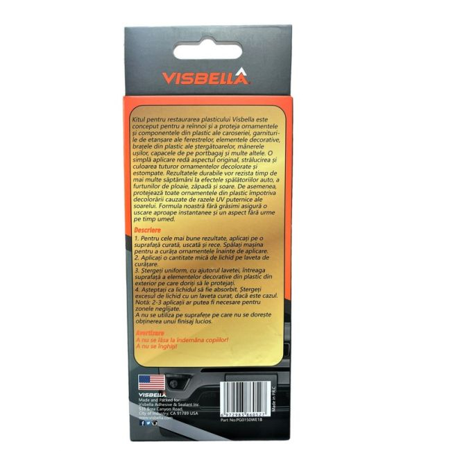 Kit restaurare, lustruire si intretinere elemente din plastic, Visbella [2]