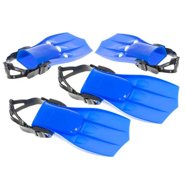 Labe de Inot si Scufundari, marime S (17-20cm), culoare Albastra [4]