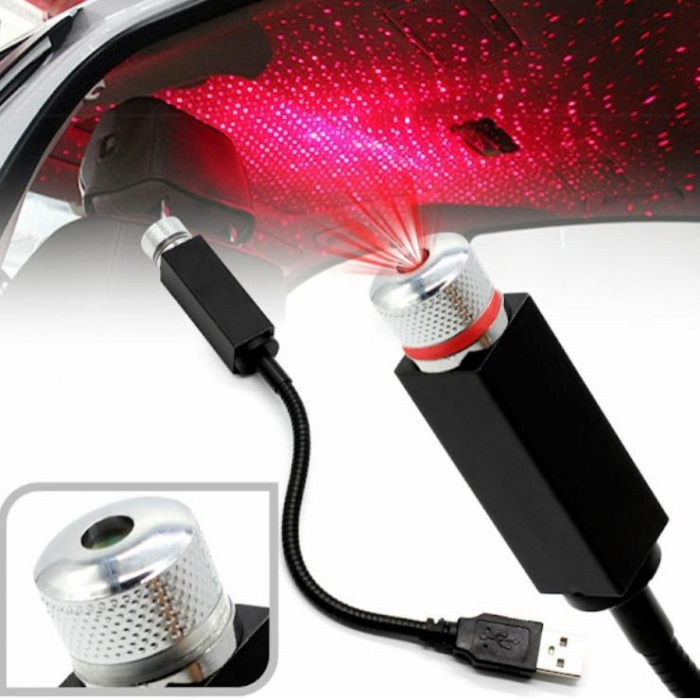Lampa cu laser pentru plafon auto SkyLight cu alimentare USB [1]
