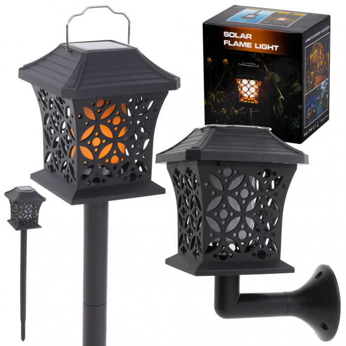 Lampa solara de exterior "COMBO" cu 12 LED-uri cu posibilitate de montaj la sol sau pe perete [1]