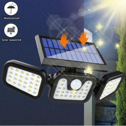 Lampa Solara LED, reglabila, model TRIO, cu senzor crepuscular si senzor de miscare [1]