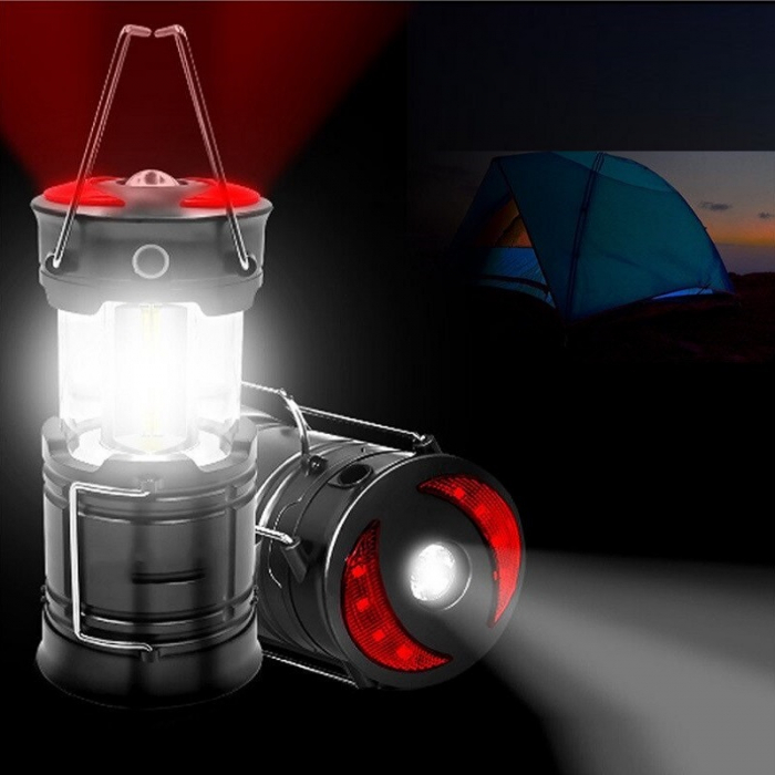 Lampa Turistica LED, 3in1, extensibila, 4 moduri de lucru (cort, tabara, camping, rulota, calatorii, expeditii) [1]