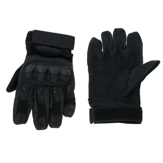 Manusi Tactice cu elemente de protectie, marime L, cu destinatie Moto, ATV, SSV, QUAD, culoare Neagra [7]