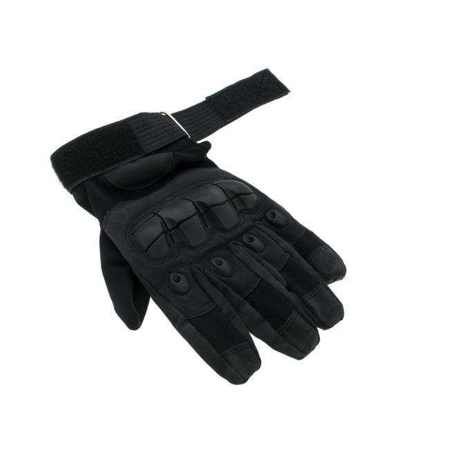 Manusi Tactice cu elemente de protectie, marime L, cu destinatie Moto, ATV, SSV, QUAD, culoare Neagra [3]
