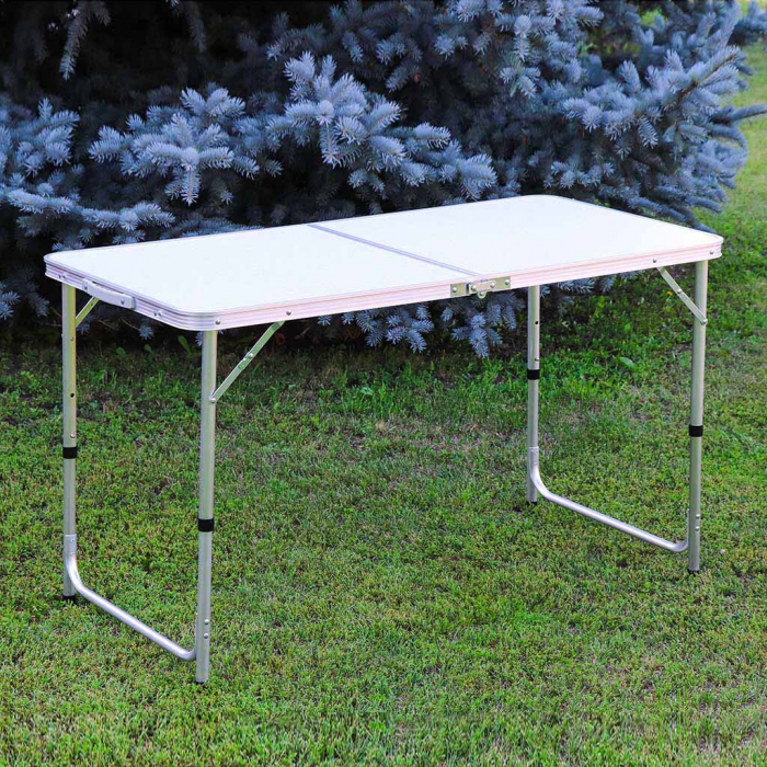 Masa Pliabila din aluminiu cu blat MDF pentru picnic, dimensiune 120 x 60 cm [1]