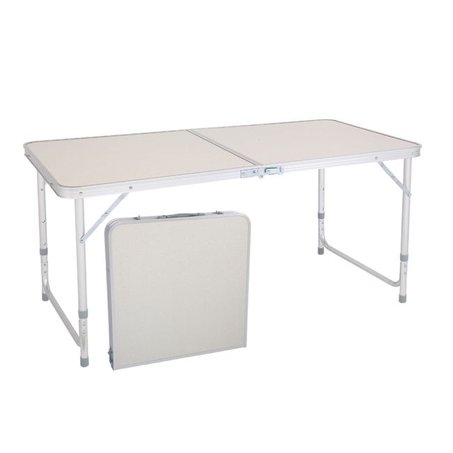 Masa Pliabila din aluminiu cu blat MDF pentru picnic, dimensiune 120 x 60 cm [3]