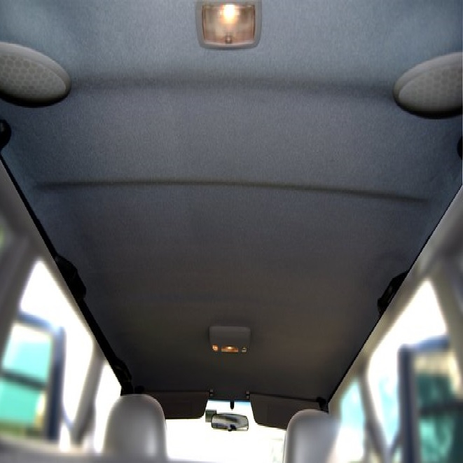 Material pentru reconditionare plafon auto, material textil cu spate buretat, culoare Gri Inchis, dimensiune 2m x 1,50m [1]