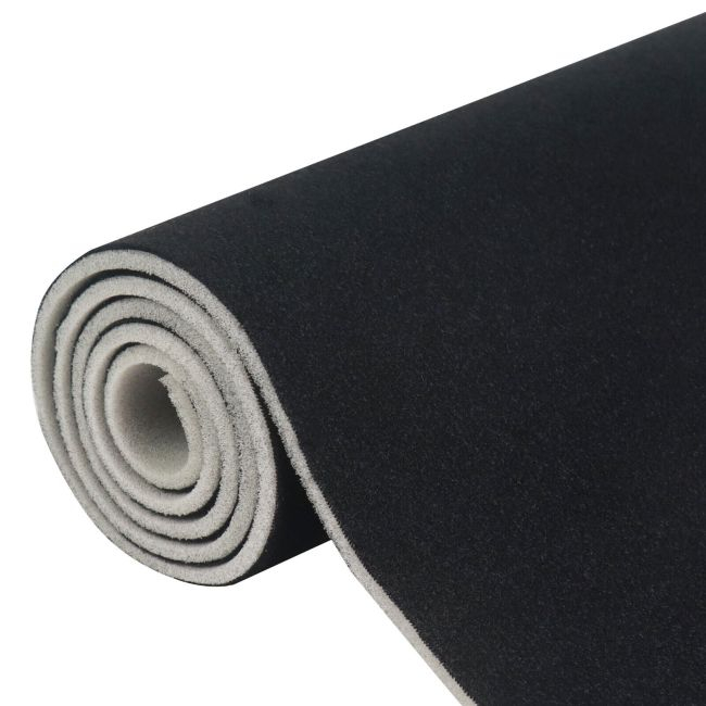 Material pentru reconditionare plafon auto, material textil cu spate buretat, culoare Neagra, dimensiune 2m x 1,50m [3]