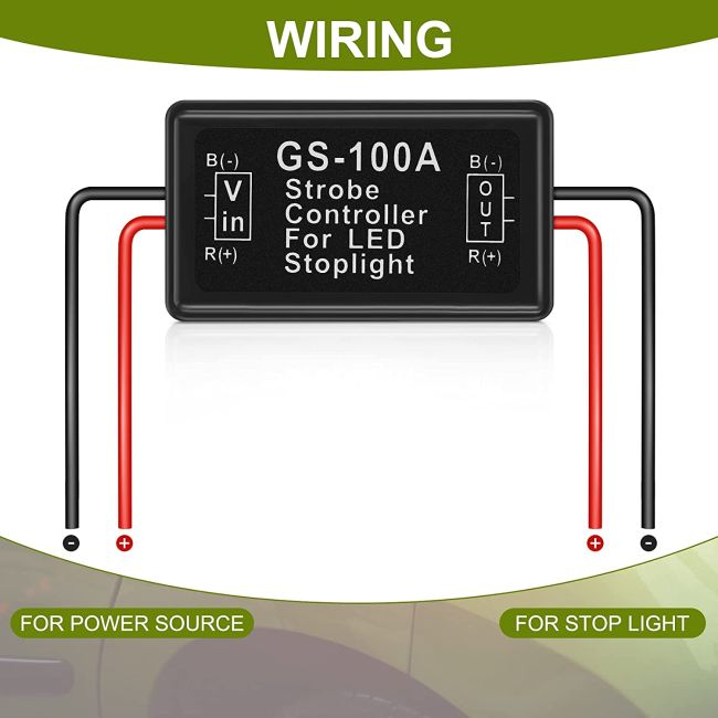 Modul Strobo Flash pentru lampa Stop Frana, alimentare 12V - 24V, auto, moto, camion [3]