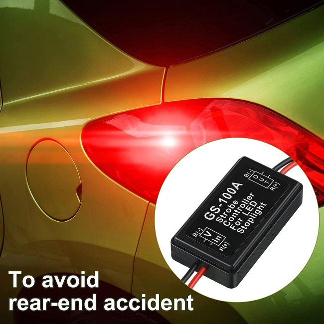 Modul Strobo Flash pentru lampa Stop Frana, alimentare 12V - 24V, auto, moto, camion [5]