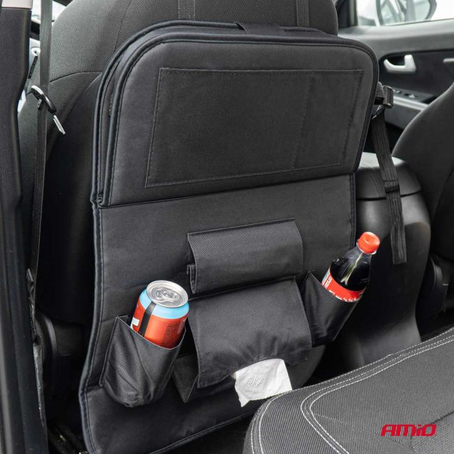 Organizator auto cu masa rabatabila, montaj pe spatarul scaunului [5]