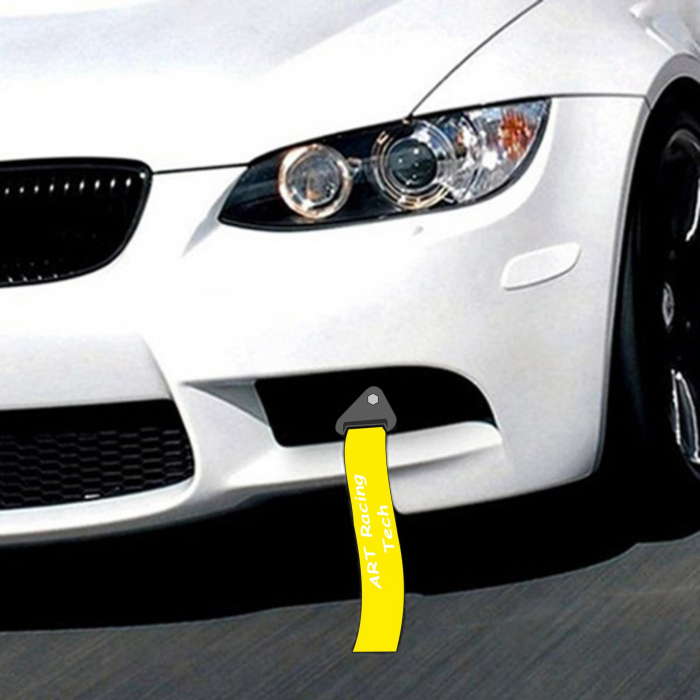 Ornament Racing de tip Curea/Sufa pentru carlig de remorcare, culoare Galben [1]