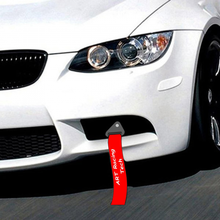 Ornament Racing de tip Curea/Sufa pentru carlig de remorcare, culoare Rosu [3]