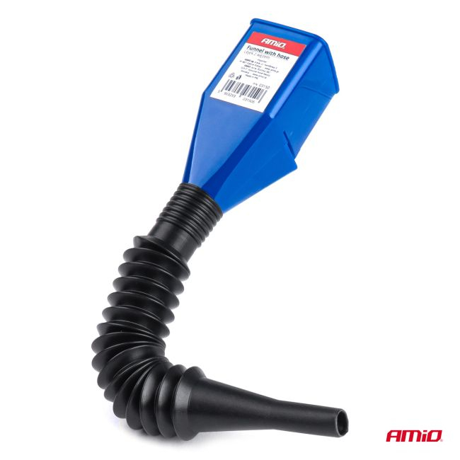 Palnie cu furtun flexibil care faciliteaza turnatul din sticle, rezervoare sau canistre cu diametrul gurii de 20 - 45 mm [2]