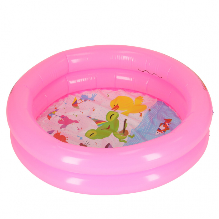 Piscina Gonflabila pentru copii, model MINI, culoare Roz, diametru 61 cm [1]