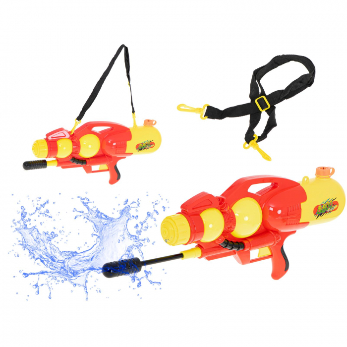 Pistol Lansator de apa pentru copii, model MEGA XXL, volum 2400 ml, dimensiune 60cm [1]