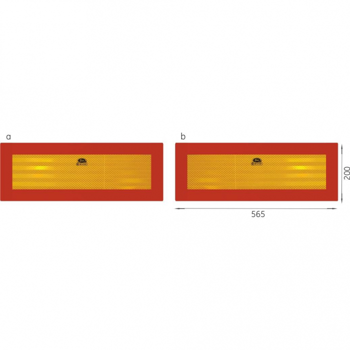 Placute reflectorizante pentru camioane 56.5x20 cm 2 buc [2]