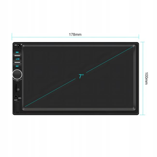 Player Video Auto, dimensiune 2DIN, TouchScreen de 7 inch, 4 x 50W, model WDS-30 cu Bluetooth, Handsfree, Radio, MP3, WMA, MP4, AUX, Card, Telecomanda, Functie Camera Marsarier [4]