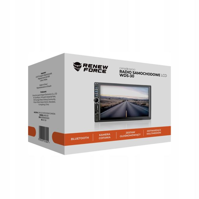 Player Video Auto, dimensiune 2DIN, TouchScreen de 7 inch, 4 x 50W, model WDS-30 cu Bluetooth, Handsfree, Radio, MP3, WMA, MP4, AUX, Card, Telecomanda, Functie Camera Marsarier [3]