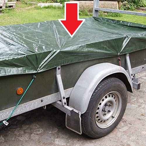 Prelata Impermeabila cu ochiuri metalice de prindere, dimensiune 6,0m x 8,0m, densitate 120g/m2, culoare verde [1]