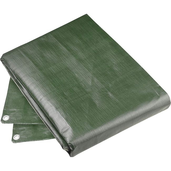 Prelata Impermeabila cu ochiuri metalice de prindere, dimensiune 6,0m x 8,0m, densitate 120g/m2, culoare verde [3]