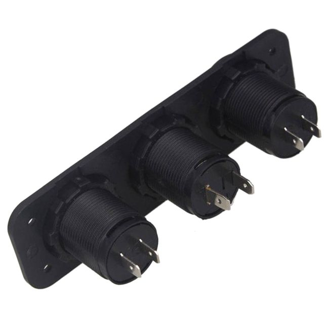 Priza suplimentara impermeabila pentru vehicule Off Road, ATV, SSV, tensiune 12V, 2 x USB si Voltmetru [3]
